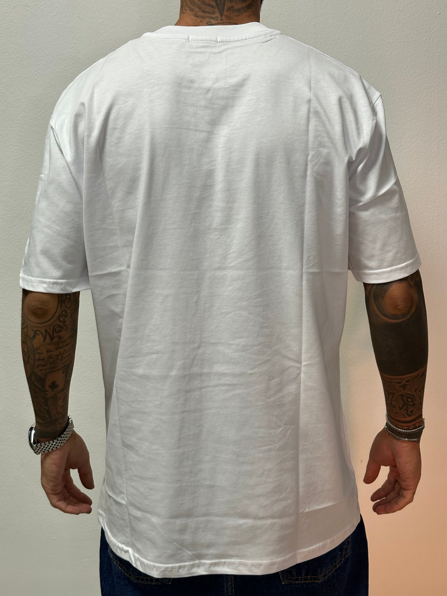 T-shirt stampa Palm Angels bianca
