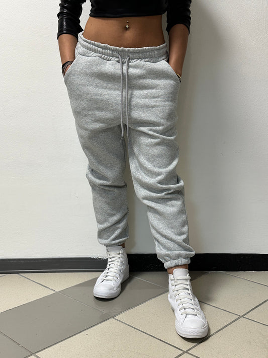 Pantalone di tuta felpato grigio